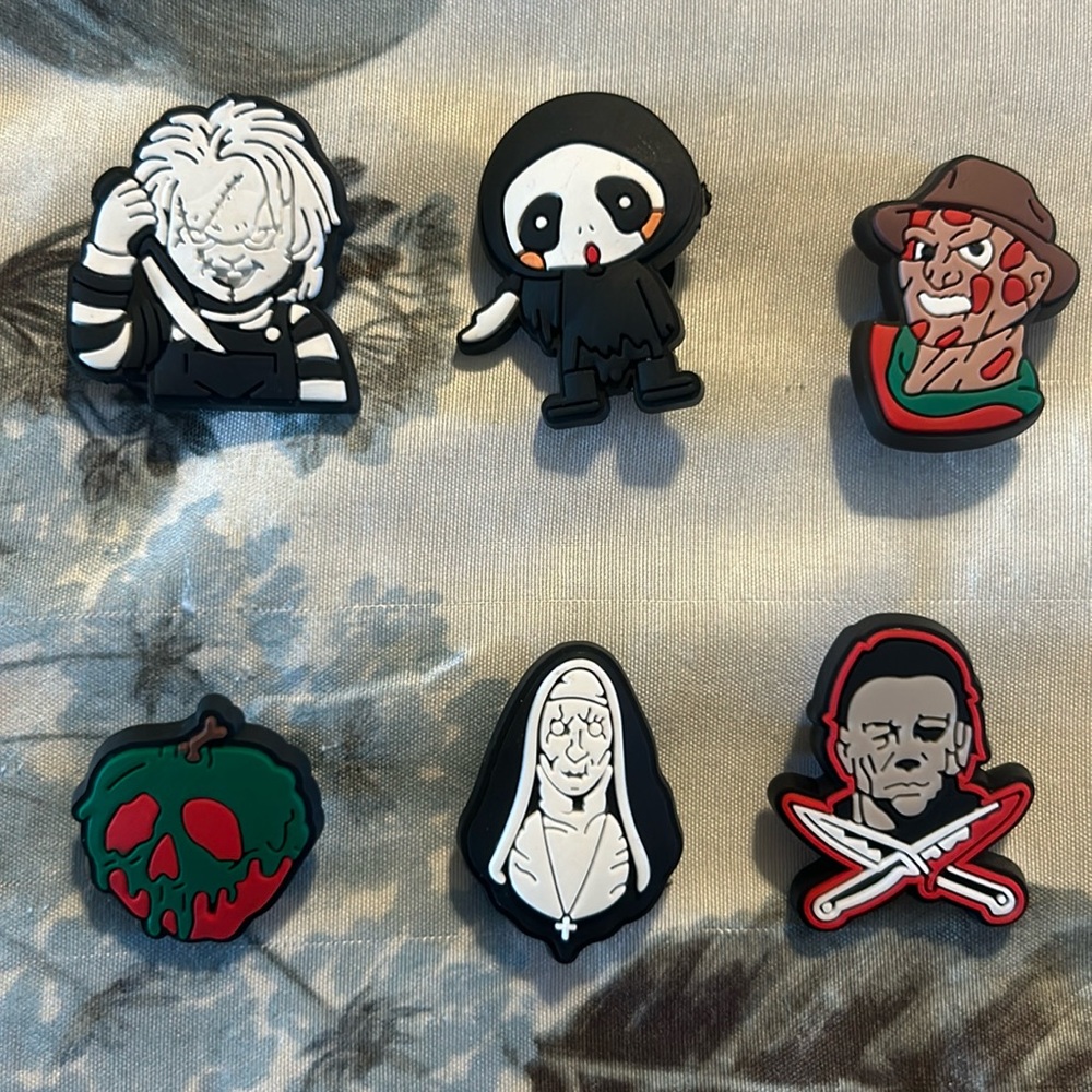 5 for $15! Horror croc charms